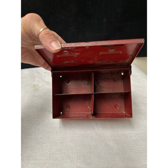 Vintage Toy Bank • Marx Toys Red White & Blue Capitol Building Budget Bank - Picture 5 of 9